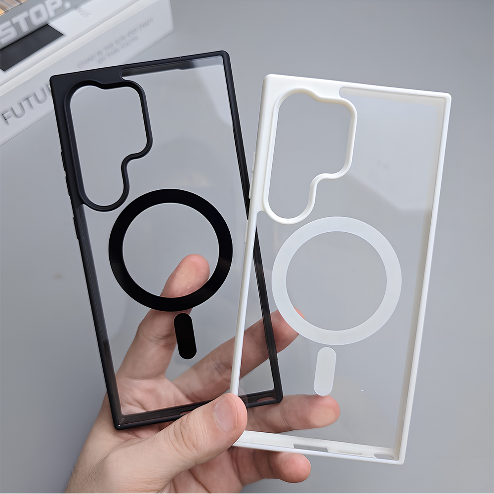 Clear Shockproof Bumper Case - หรูหราอะคริลิคใสเคสโทรศัพท์สำหรับซัมซุง A37 A57 A07 A56 A55