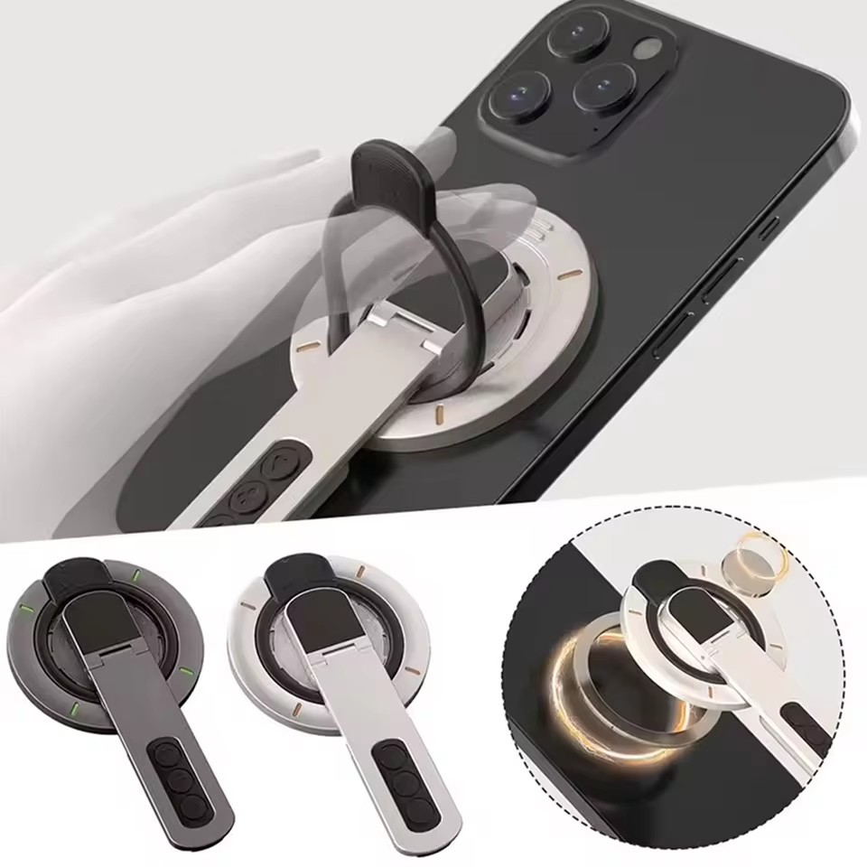 Phone Stands - 1 ชิ้น 360 ° ขาตั้งโทรศัพท์มือถือแบบวงแหวนแม่เหล็ก ที่จับโทรศัพท์แบบแม่เหล็ก