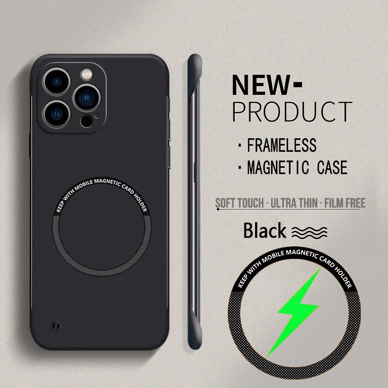 สําหรับMagsafeแม่เหล็กFrameles - Ultra Thin Frameless Phone Cover บทวิจารณ์และราคา