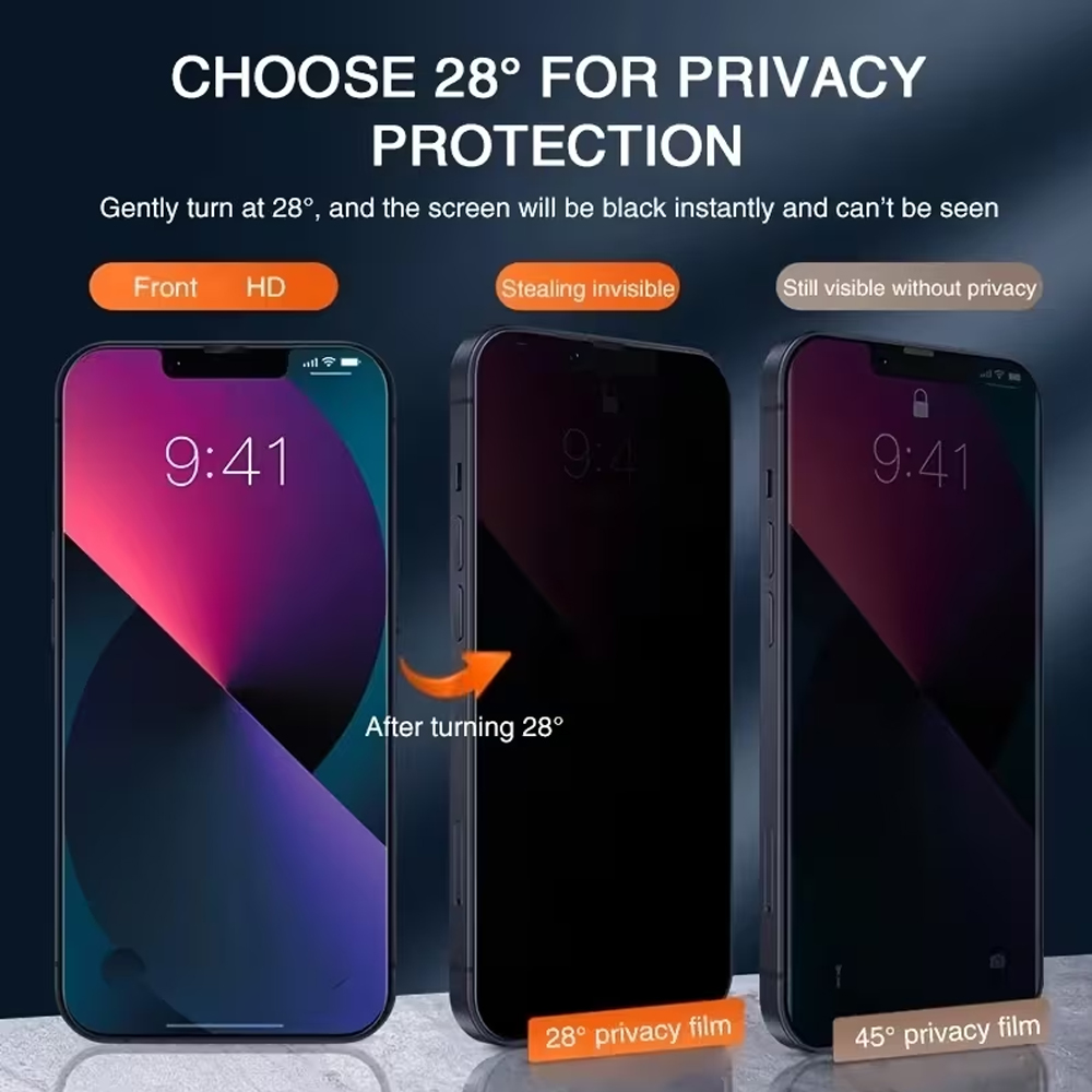 ฟิล์มกระจกกันรอยป้องกันการสอดแ - Anti Peek Privacy Tempered Glass บทวิจารณ์และราคา