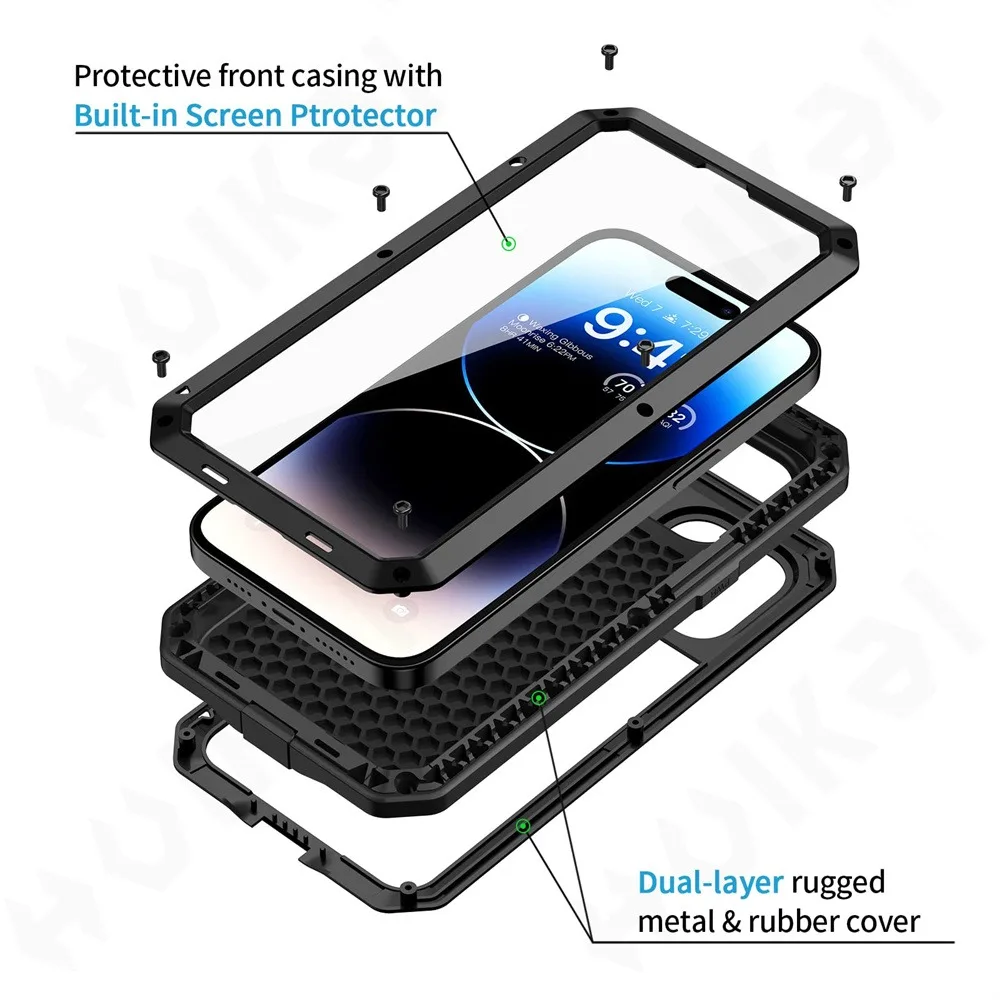 กรณีสําหรับiPhone 16e 15 14 13 - Heavy Duty 360 Full Body Protective Case บทวิจารณ์และราคา