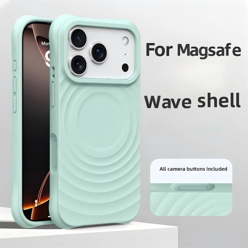 เคสซิลิโคนเหลวรุ่นใหม่ลายคลื่น - Liquid Silicone Magnetic Phone Case บทวิจารณ์และราคา