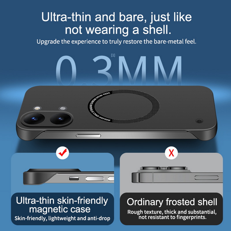 เคสโทรศัพท์ไร้ขอบบางเฉียบสำหรั - Ultra Thin Frameless Phone Cover บทวิจารณ์และราคา