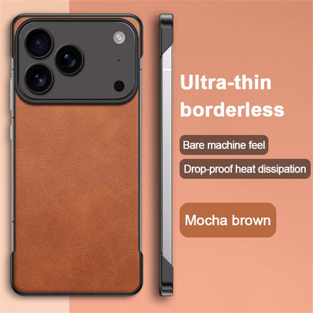 เคสโทรศัพท์หนังคลาสสิกบางเฉียบ - Ultra Thin Frameless Phone Cover บทวิจารณ์และราคา