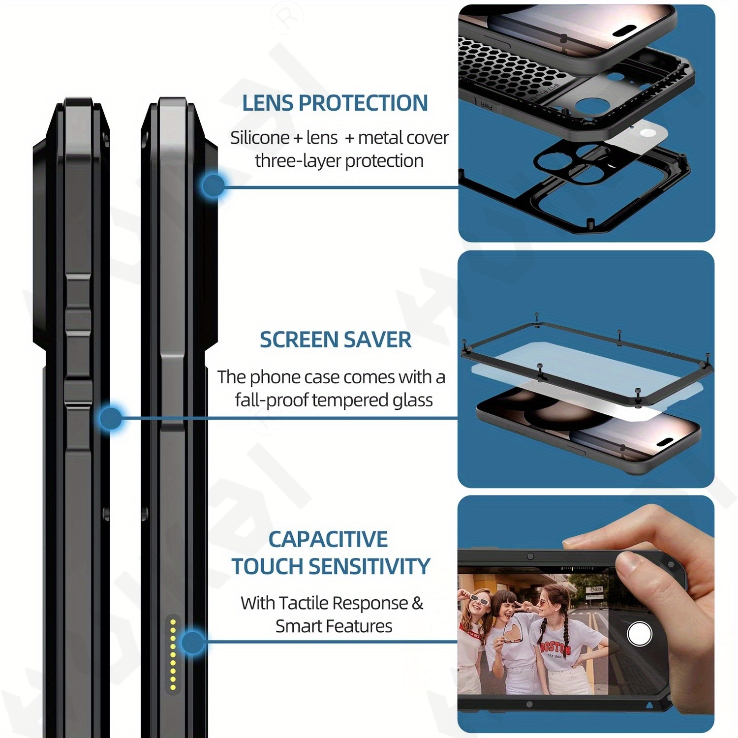 เคสที่เหมาะสำหรับ iPhone 18 Pr - Heavy Duty 360 Full Body Protective Case บทวิจารณ์และราคา