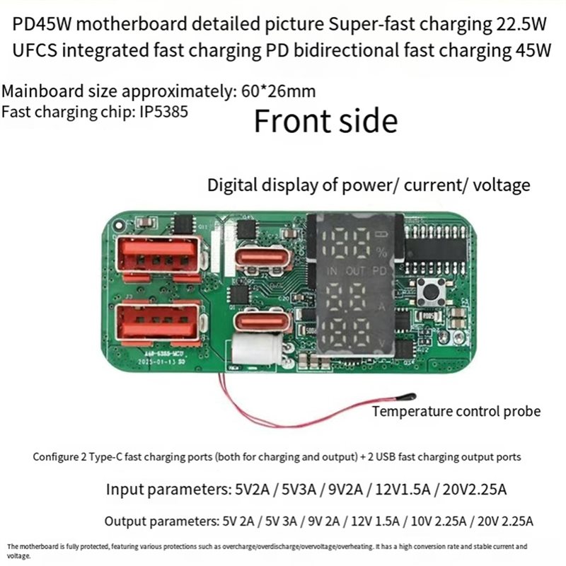 โมดูลชาร์จ ABKN-DIY PD45W 3S แ - Power Banks บทวิจารณ์และราคา