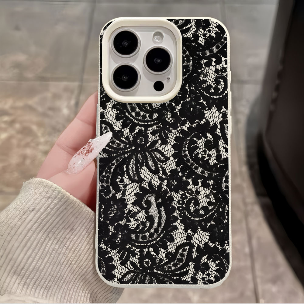 เคสโทรศัพท์ลายลิ้นจี่ลูกไม้ดอก - Vintage Floral Pattern Soft Case บทวิจารณ์และราคา