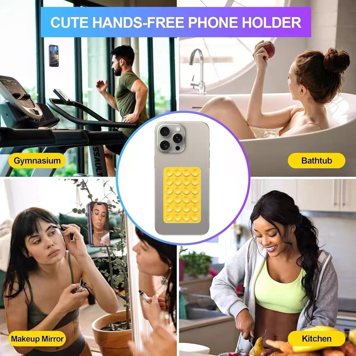 แผ่นยึดโทรศัพท์ซิลิโคนอเนกประส - Phone Cases บทวิจารณ์และราคา