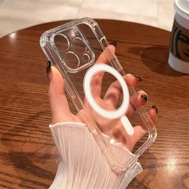 เคสโทรศัพท์แม่เหล็กสำหรับชาร์จ - Clear Shockproof Bumper Case บทวิจารณ์และราคา