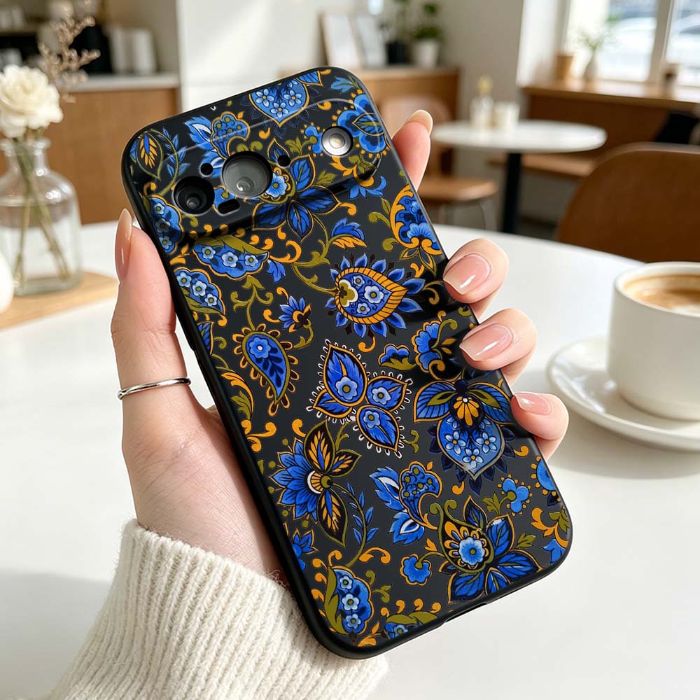 การออกแบบวินเทจลายดอกไม้ซิลิโค - Vintage Floral Pattern Soft Case บทวิจารณ์และราคา