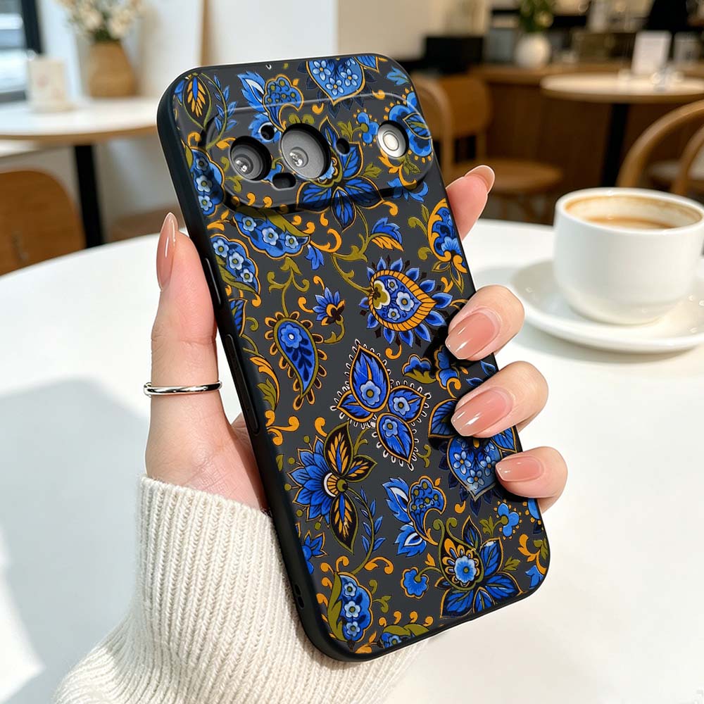 การออกแบบวินเทจลายดอกไม้ซิลิโค - Vintage Floral Pattern Soft Case บทวิจารณ์และราคา