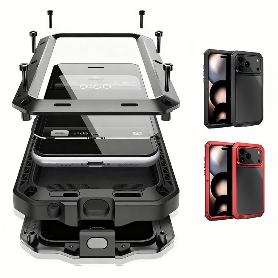 เคสโทรศัพท์โลหะเกราะหนาพิเศษ พ - Heavy Duty 360 Full Body Protective Case บทวิจารณ์และราคา